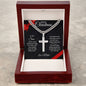 Merry Christmas Son | My Greatest Gift | Love Mom (Artisan Cross Cuban Chain)