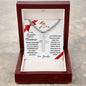 To My Grandson Merry Christmas | Always Connected by Heart | From Grandpa (Artisan Cross Cuban Chain)