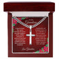 To Grandson | Depth of Love | Christmas Card From Grandmother (Artisan Cross Cuban Chain)