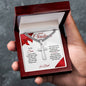 Merry Christmas Son | My Greatest Gift | Love Dad (Artisan Cross Cuban Chain)