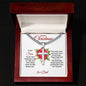 Merry Christmas Son | My Greatest Gift | Love Dad (Artisan Cross Cuban Chain)