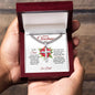 Merry Christmas Son | My Greatest Gift | Love Dad (Artisan Cross Cuban Chain)