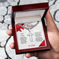 Merry Christmas Son | My Greatest Gift | Love Dad (Artisan Cross Cuban Chain)