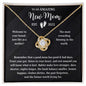 NEW MOM EST. 2023 | The Most Rewarding Blessing (Love Knot Necklace)