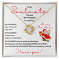 To My Soulmate | Merry Christmas | I Love You (Love Knot Necklace)