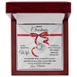 To My Beautiful Wife | Merry Christmas My Love | Personalize Signature Name (Love Knot Necklace)