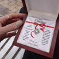 Merry Christmas My Beautiful Soulmate | Love Always | Always and Forever Yours (Love Knot Necklace)