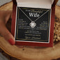 To My Beautiful Wife | One Wish | From Husband (Love Knot Necklace)