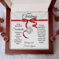 Merry Christmas My Beautiful Soulmate | Love Always | Always and Forever Yours (Love Knot Necklace)