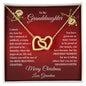 To My Granddaughter Merry Christmas | Proudest Moment | Love Grandma (Interlocking Hearts)