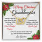 Merry Christmas To My Granddaughter | My Most Beautiful Chapter | Love Grandma (Interlocking Hearts)