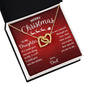 Merry Christmas To My Daughter | Wish | Love Dad (Interlocking Hearts)