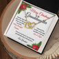 Merry Christmas To My Granddaughter | My Most Beautiful Chapter | Love Grandma (Interlocking Hearts)