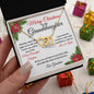 Merry Christmas To My Granddaughter | My Most Beautiful Chapter | Love Grandma (Interlocking Hearts)