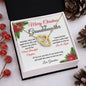 Merry Christmas To My Granddaughter | My Most Beautiful Chapter | Love Grandma (Interlocking Hearts)