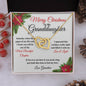 Merry Christmas To My Granddaughter | My Most Beautiful Chapter | Love Grandma (Interlocking Hearts)