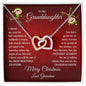 To My Granddaughter Merry Christmas | Proudest Moment | Love Grandma (Interlocking Hearts)