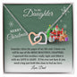 To My Daughter Merry Christmas | Most Beautiful Chapter | Love Dad (Interlocking Hearts)