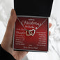 Merry Christmas To My Bonus Daughter | Wish | Love Your Bonus Dad (Interlocking Hearts)