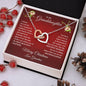 To My Granddaughter Merry Christmas | Proudest Moment | Love Grandma (Interlocking Hearts)