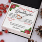 Merry Christmas To My Granddaughter | My Most Beautiful Chapter | Love Grandma (Interlocking Hearts)