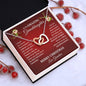 To My Amazing Granddaughter Merry Christmas | Proudest Moment | Love Grandma (Interlocking Hearts)