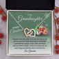 To My Granddaughter Merry Christmas | Most Beautiful Chapter | Love Grandma (Interlocking Hearts)