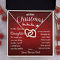 Merry Christmas To My Bonus Daughter | Wish | Love Your Bonus Dad (Interlocking Hearts)