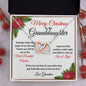 Merry Christmas To My Granddaughter | My Most Beautiful Chapter | Love Grandma (Interlocking Hearts)