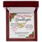 Merry Christmas To My Granddaughter | My Most Beautiful Chapter | Love Grandma (Interlocking Hearts)