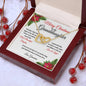 Merry Christmas To My Granddaughter | My Most Beautiful Chapter | Love Grandma (Interlocking Hearts)
