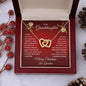 To My Granddaughter Merry Christmas | Proudest Moment | Love Grandma (Interlocking Hearts)