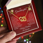 To My Granddaughter Merry Christmas | Proudest Moment | Love Grandma (Interlocking Hearts)