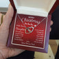 Merry Christmas To My Bonus Daughter | Wish | Love Your Bonus Dad (Interlocking Hearts)