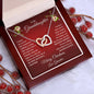 To My Granddaughter Merry Christmas | Proudest Moment | Love Grandma (Interlocking Hearts)
