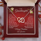 To My Granddaughter Merry Christmas | Proudest Moment | Love Grandma (Interlocking Hearts)