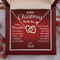 Merry Christmas To My Daughter | Wish | Love Dad (Interlocking Hearts)
