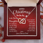 Merry Christmas To My Bonus Daughter | Wish | Love Your Bonus Dad (Interlocking Hearts)