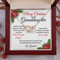 Merry Christmas To My Granddaughter | My Most Beautiful Chapter | Love Grandma (Interlocking Hearts)