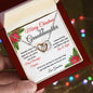 Merry Christmas To My Granddaughter | My Most Beautiful Chapter | Love Grandma (Interlocking Hearts)