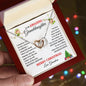 To My Amazing Granddaughter Merry Christmas | Proudest Moment | Love Grandma (Interlocking Hearts)