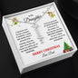 To My Daughter | Proudest Moment | Merry Christmas Love Dad (Vertical Name Necklace)