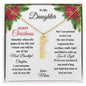 Merry Christmas To My Daughter | My Most Beautiful Chapter | Love Mom (Vertical Name Necklace)