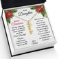 Merry Christmas To My Daughter | My Most Beautiful Chapter | Love Mom (Vertical Name Necklace)
