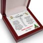 To My Daughter | Proudest Moment | Merry Christmas Love Mom (Vertical Name Necklace)