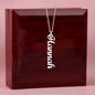 Merry Christmas To My Daughter | My Most Beautiful Chapter | Love Mom (Vertical Name Necklace)