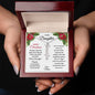 Merry Christmas To My Daughter | My Most Beautiful Chapter | Love Mom (Vertical Name Necklace)