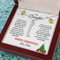 To My Daughter | Proudest Moment | Merry Christmas Love Dad (Vertical Name Necklace)