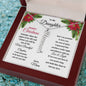 Merry Christmas To My Daughter | My Most Beautiful Chapter | Love Mom (Vertical Name Necklace)