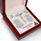 To My Daughter | Proudest Moment | Merry Christmas Love Mom (Vertical Name Necklace)